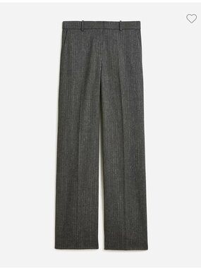 J Crew Collection Sydney full length Italian Wool Metallic lurex pinstripe pant